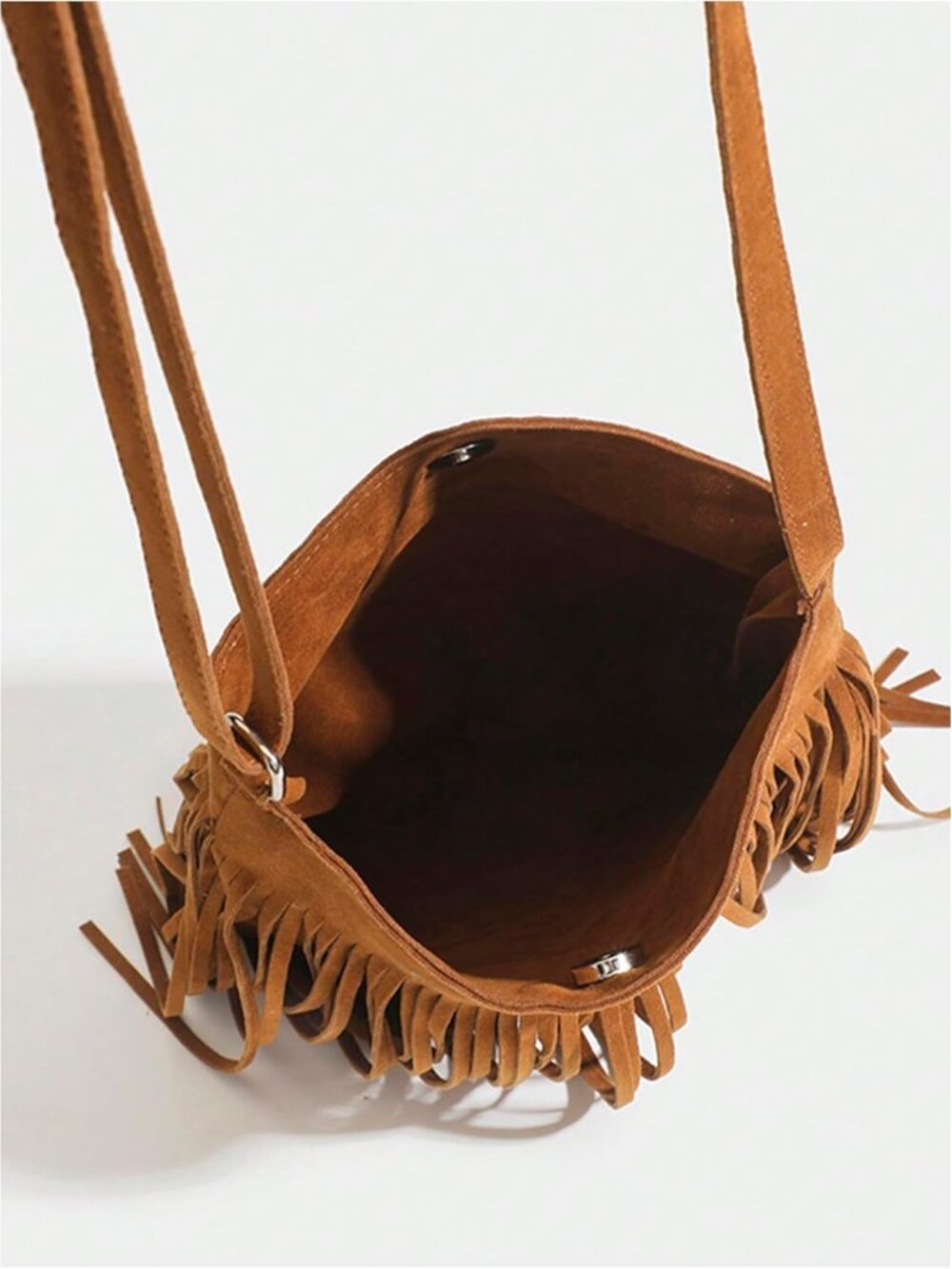 Women's Fringe Bags Adjustable Strap Tassel Crossbody Bags Hippie Western Purse - Picture 4 of 6